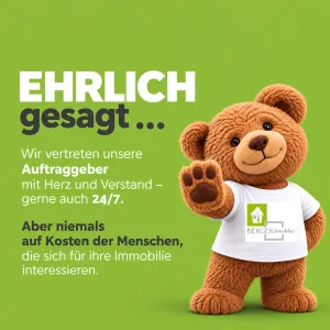 Grüne Bärenkachel zum Beitrag: Gibt es Wünsche eines Eigentümers, die wir als Makler nicht erfüllen?