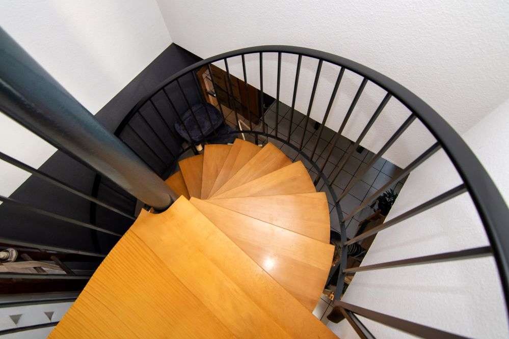 Treppe in die zweite Etage